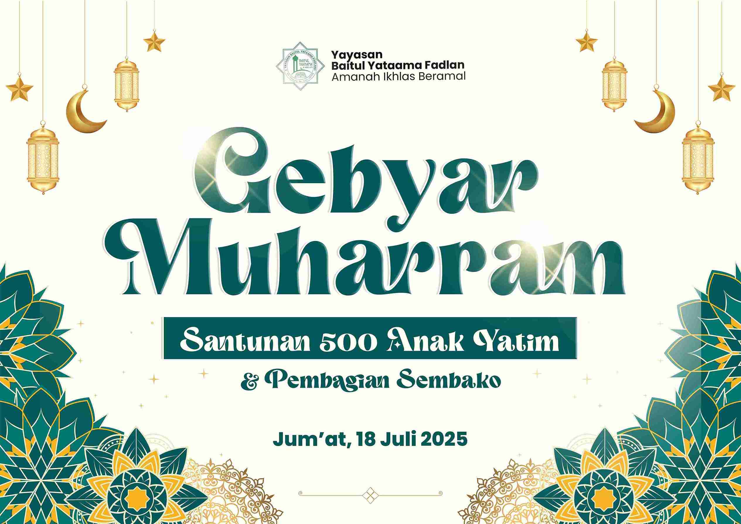  Gebyar 10 Muharram Santunan & Sembako 500 Anak Yatim 